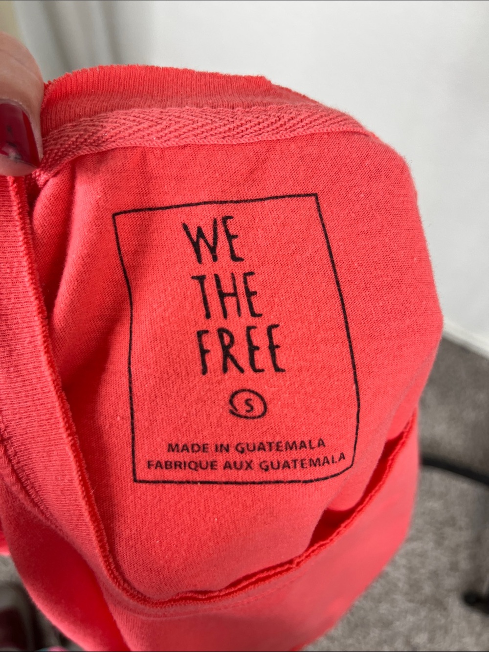 We The Free Everyday Tee by Free People Red Coral - Picture 6 of 7